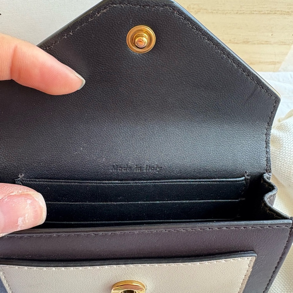Celine Burgundy Calfskin Pocket Card Holder - Picture 3 of 3